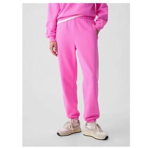 GAP High Rise VintageSoft Relaxed Joggers Sweatpants Athleisure Neon Pink Lounge